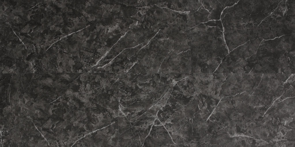 Кварцвинил (SPC, ПВХ) KLB LUXURY VINYL 780084 МРАМОР ЧЕРНЫЙ