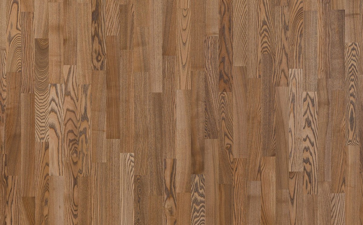 Паркетная доска Polarwood Ясень Луна коричневое масло