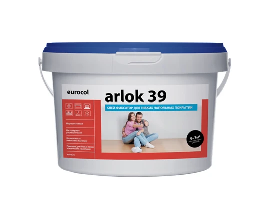 Водно-дисперсионный клей-фиксатор Arlok 39, банка 3 кг (~ 15 m2)