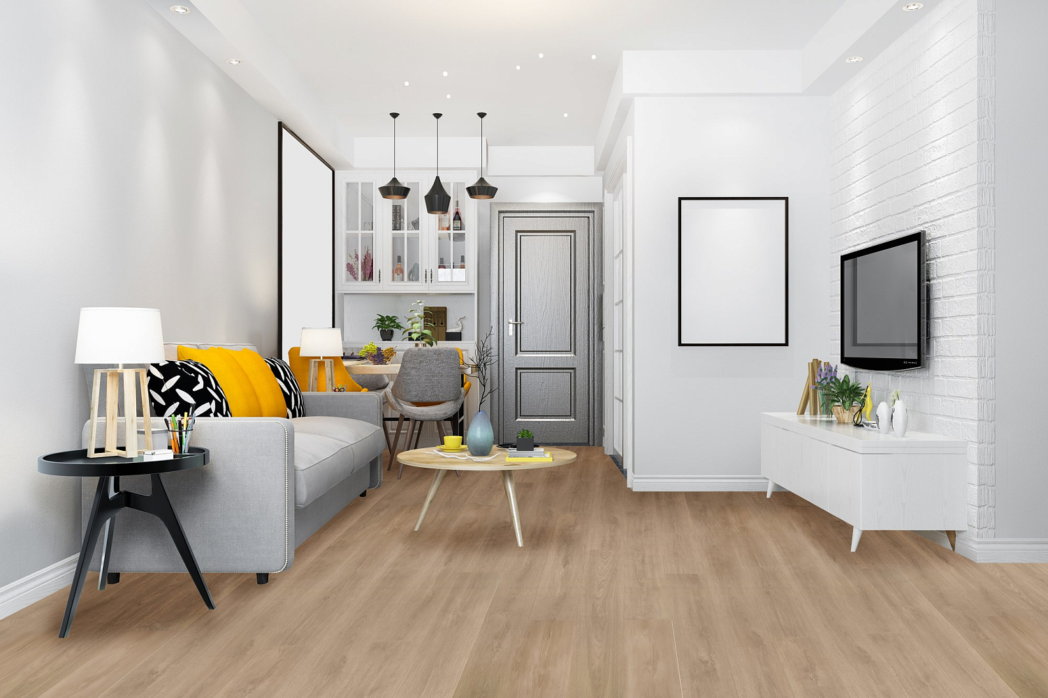 Плитка Dolce Flooring Forte Дуб Капучино DF-301-R